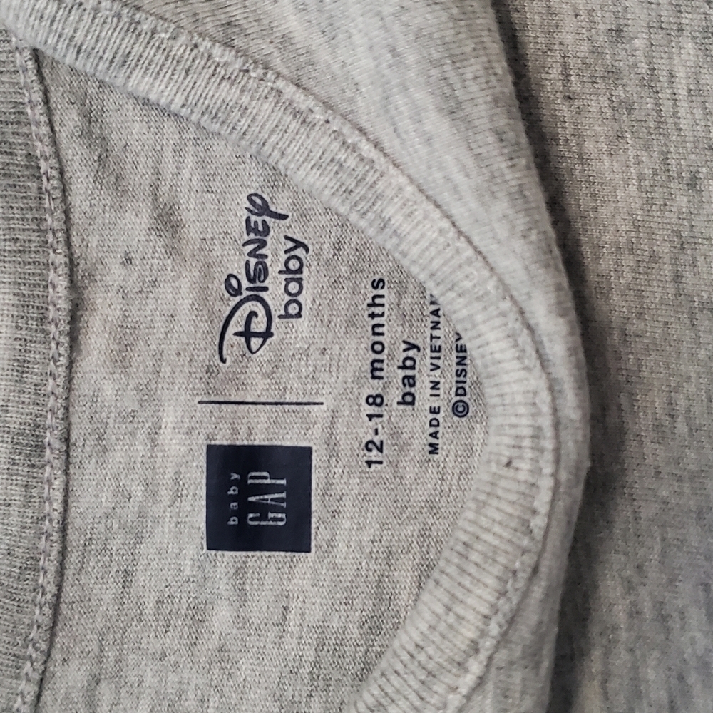 Gap KIDS Disney Minnie Mouse Gray Onesie - Picture 3 of 3